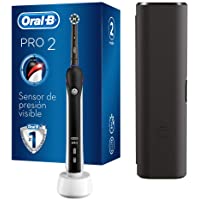 Oral-B PRO 2 2500 CrossAction Cepillo De Dientes Eléctrico- 1 Mango Negro Recargable Con Tecnología De Braun- 1 Cabezal…
